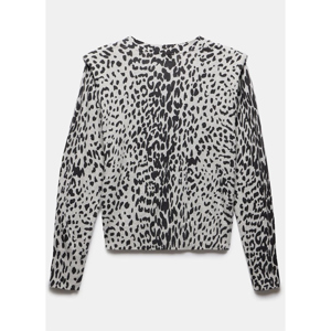 Mint Velvet Grey Leopard Print Cardigan